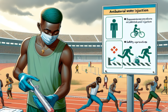 Safe and effective approach to using bactericidal water injections in sports