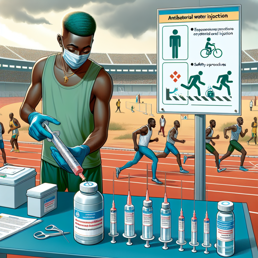 Safe and effective approach to using bactericidal water injections in sports