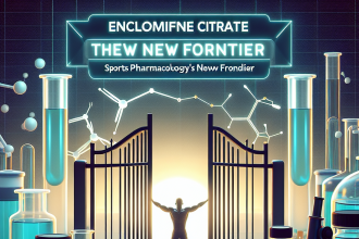 Enclomifene citrate: a new frontier in sports pharmacology