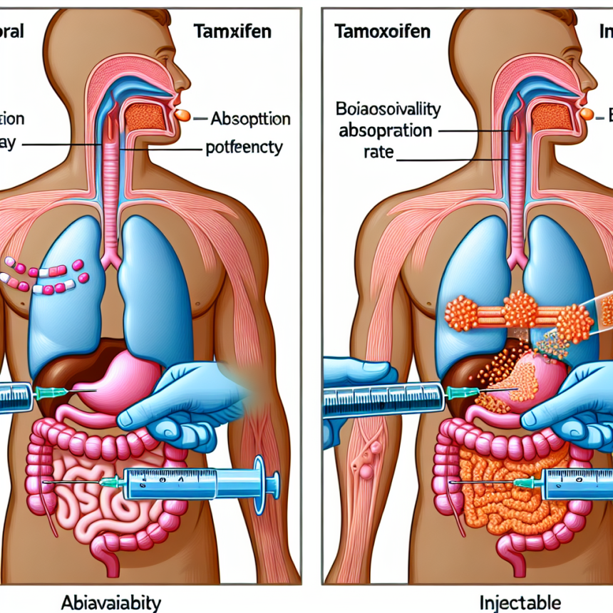 Bioavailability of tamoxifene: oral vs injectable comparison